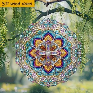 CIFbuy | 3D Mandala 10" Rotating Hook 360° DIY Wall Decor for Room