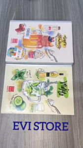 Lốc 5 quyển vở kẻ ngang có chấm B5 Cocktail Hồng Hà 1427 / 1428 / 1429