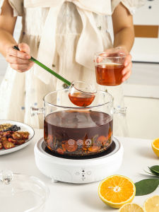 High Borosilicate Glass Soup Pot for Cooking Plum Soup Transparent High Temperature Resistant Home Use Stove Top Compatible