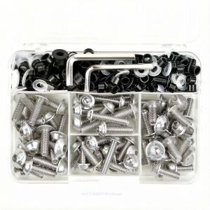 195pcs Motorcycle Fairing Bolts Body Screws Nuts For Suzuki DRZ400 DRZ400E DRZ400S DRZ400SM DR-Z400 E S SM 2000-2024 DR-Z4S Z4SM