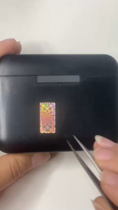 Tem chống giả hologram nền đồng 1x2cm combo 1.000c