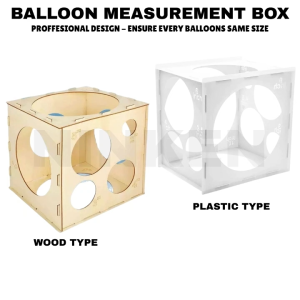 11 Holes 2-10 Inch Balloon Sizer Box Collapsible Balloons Measurement Tool Accessories