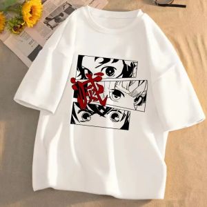 Bandai | Cotton "Demon Slayer" Character T-shirt New Summer Anime Print Loose and Casual Parent-Child Style Short-Sleeve Top