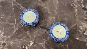 Logo chụp mâm ốp lazang bánh xe ô tô Mercedes Benz cao cấp đường kính 75mm