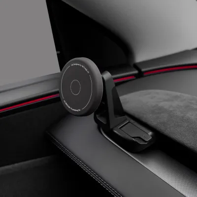 HAONA | New Model Y Tesla Car Mount Silicone Magnetic Phone Holder Interior Accessories Specialized for Tesla Mobile Phone Stand