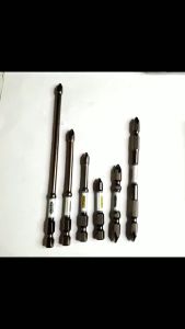 Mũi Bắn Vít Đầu Bake Chữ Thập PH2 Thép D2 Công Nghiệp Siêu Cứng Từ Tính Cao Chân Lục Giác Ngắn