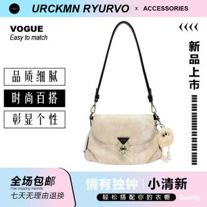 กระเป๋าสะพายไหล่ผู้หญิง ZAR FENDEN 2025 กระเป๋าสะพายข้างทรงสี่เหลี่ยมเล็กแบบลำลองสำหรับฤดูใบไม้ผลิปี 2024 กระเป๋าสะพายข้างหนังเทียมสีพื้น