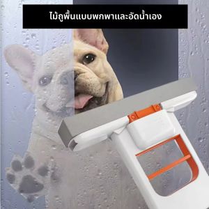 ไม้ถูพื้นแบบเปียกและแห้งขนาดเล็กสำหรับใช้ในบ้าน ไม้ถูพื้นมือถือแบบพกพาบีบอัดอัตโนมัติ ไม้ถูพื้นฟองน้ำขนาดเล็กแบบใช้ได้ทั้งในและนอกอาคาร