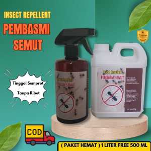 Cairan Pembasmi Semut Tanaman / Pengusir Semut / Anti Semut Dinding Isi 1 Liter Gratis 500 ml