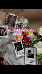 1 HARI KIRIM Gantungan Kunci Akrilik Custom Keychain Foto 2 Dua Sisi Ganci Spotify