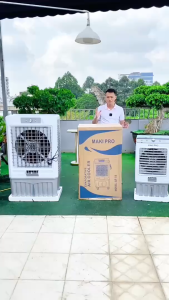 Quạt Điều Hòa Hơi Nước Công Nghiệp QF58 Dung Tích 60 Lít Công suất 200W 4 Bánh Xe Di Chuyển Diện Tích Làm Mát Đến 60m2