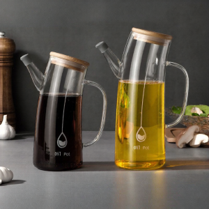 Large Capacity Modern Simple Glass Oil Bottle