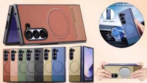 szhaiyu | 2 in1 Detachable Cards Solt Wallet Leather Magnetic Phone Case for Samsung Galaxy Z Fold 8 Ultra 7 6 5 4 3 5G Protection Cover