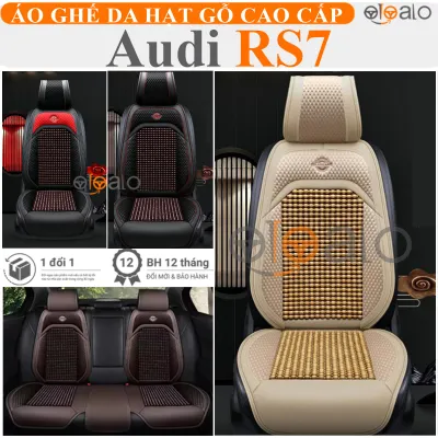 Áo lót ghế xe ô tô Audi RS7 da PU hạt gỗ tự nhiên CAO CẤP - OTOALO