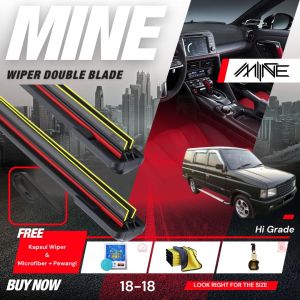 Wiper Frameless Double Blade ISUZU PANTHER 1 Pasang FREE BONUS