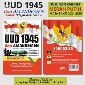 Buku UUD 1945 Dan Amandemen Lengkap Terbaru Ukuran A5