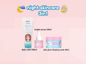 Paket Perawatan Wajah Malam Hari Isi 3 Item