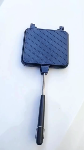 Flip Grill Pan สองด้านมัลติฟังก์ชั่นสำหรับอาหารเช้าแพนเค้กขนมปัง Omelets[Winnereco Lifestyle]