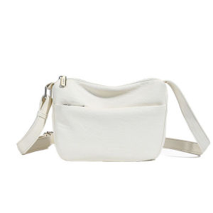 Leacat Fashion soft leather small square bag niche design shoulder bag simple commuting handbag womens bag