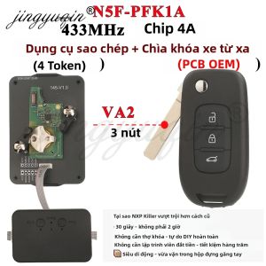 Chìa Khóa Điều Khiển Từ Xa PCB Chính Hãng Renault 3248A-RFK1A N5F-PFK1A 433Mhz 4A Chip Kèm Dụng Cụ Lập Trình Cho Xe Oroch Logan Duster Sandero