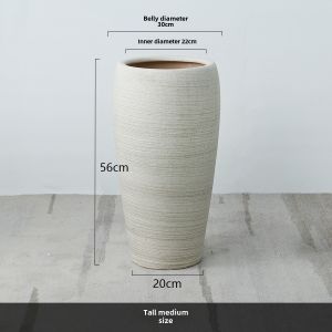 Chinese Style Ink Yarn Ins Stoneware Breathable Flower Pot Accessible Luxury Fancy Mood Stable Extra Large Ceramic Flower Pot Money Tree