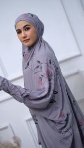 mukena labasan santri dewasa terusan bordir Andin