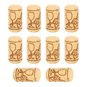 10Pcs/set Bottle Plug Baware Wine Stoppers Kitchen Accessories Straight Wood Corks Wooden Sealing Caps Bar Tools Gadgets