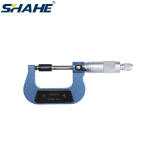 SHAHE Outside Micrometer 0.01mm Hard Alloy Micrometer Thickness Gauge Precision Machinist Tool