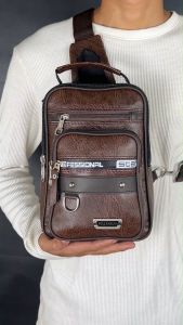 Tas Selempang Pria POLO AMSTAR Slingbag PU Leather