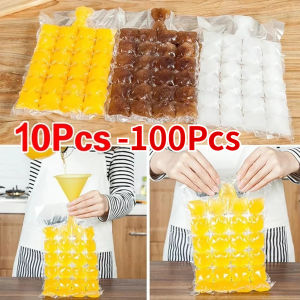 10-100Pcs Ice Mold Bags Disposable Ice-Making Bags Freezing Maker Ice Cube Bag Self-Seal Ice-making Mold For Summer DIY Drinking