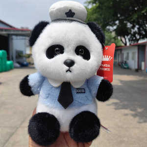 High Quality Panda Doll Plush Toy Travel Souvenir Gift for Boyfriend Birthday Soft Polyester Fiber Stuffed Animal Collectible