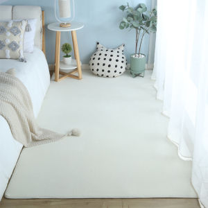 พรมห้องนั่งเล่น VIKAMA พรมข้างเตียงเด็กผู้หญิง ทาทามิในห้องนอน พรมปูพื้นกำมะหยี่เส้นใยสั้นทำความสะอาดง่าย ของตกแต่งบ้าน