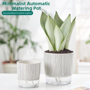 ZHUOLESHI | Self-watering Creative Simple Lazy Planter Transparent Plastic