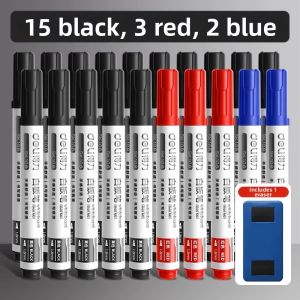 deli | Non-toxic Dual-Use Marker Easy Erasable