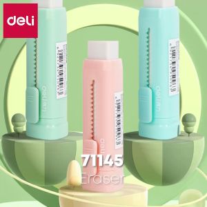 Deli Sliding Eraser / Penghapus Mekanik / Hapusan Mekanik Warna Lucu Tidak Meninggalkan Serpihan Bahan TPR+ABS 71145