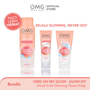 OMG Oh My Glow Bright Booster Face Wash 50ml & 100ml - Tone Up Face Wash - Membersihkan Hingga ke Pori Tanpa Membuat Kulit Kering Mencerahkan Menjaga Skin Barrier - Micellar Powered Technology - Mengandung Niacinamide + Peptide