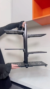 ViRYN Multilayer Double Sided Kitchen Pot Rack Under Sink Organizer Rack Storage Shelf Rak Serbaguna Dapur Bawah Sinki