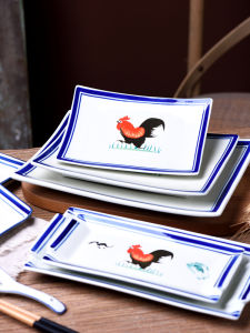 Đĩa Gà Đĩa Hình Chữ Nhật Lớn Dùng Trong Nhà Bếp Và Nhà Hàng Đĩa Đựng Thịt Bò Tươi Đĩa Đựng Thức Ăn Nhanh Đĩa Sứ Cổ Điển Dùng Để Đựng Món Gà Chiên Kiểu Cantonese