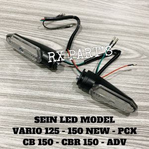SEIN LED / SEN LED / RITING LED - MODEL VARIO 125 - 150 NEW - VARIO 160 / MODEL CB 150 - CBR 150 / ADV / PCX WARNA SEIN RUNNING KUNING SENJA BIRU BISA UNTUK SEMUA MOTOR / UNIVERSAL MOTOR Barang sesuai dengan yg ada di foto