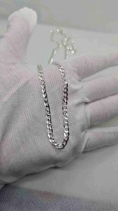 Necklace 4mm kadena silver (manipis) 92.5 italy silver jewelry (TUNAY NA SILVER)
