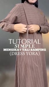 GWENFIORA Dress Yora Lady Crush Premium Ukuran SMLXL Gaun Muslimah Lengan Panjang Dress Wanita Dewasa Simple Elegan