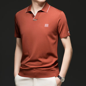 J&FO | Mens Loose Summer Breathable Knitted Shirt