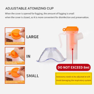 SUPERMAN Compact Nebulizer Machine for Asthma Micron size Atomization Nebulizer with Complete Accessories