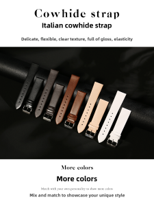 Maikes | Soft Thin Genuine Leather Watch Strap