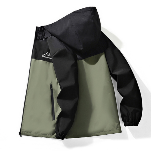 แจ็คเก็ตผู้ชายหนาป้องกันลมกันน้ำแบบลำลองฤดูใบไม้ร่วงฤดูหนาว แจ็คเก็ตกันลมสำหรับกลางแจ้งแบบมีฮู้ดสำหรับผู้ชาย