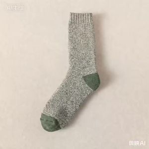 5 Pairs Merino Wool Mid-Calf Socks for Men And Women Winter Thermal Thickened Lined Outdoor Sports Towel Sock For Hiking Camping