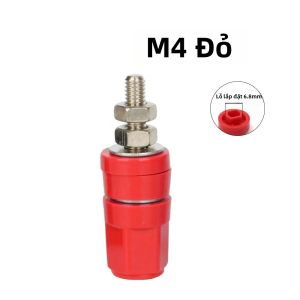 1-5 Chiếc Đầu Nối Thanh Đồng Nguyên Chất 4mm Banana Jack Socket 20A Binding Post Ground Connector - Đen Đỏ Xanh Lam Màu Sắc Có Sẵn
