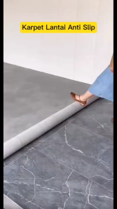 Karpet Lantai Kamar Tidur Anti Slip / Alas Lantai Anti Air Vinyl Tebal 09mm Meteran