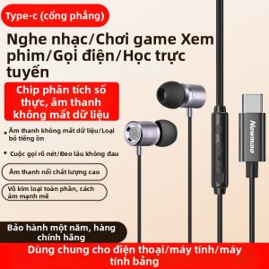 MX660 Newman In-Ear Wired Headphones Stereo Noise Reduction Deep Bass Type-C Microphone Mobile Phone 310 HiFi Sound Quality