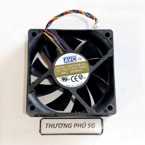 Quạt 7Cm Dày 2.0Cm / Điện áp DC 12V Loại 4 dây đầu 4 PIN (Quạt tháo LK)